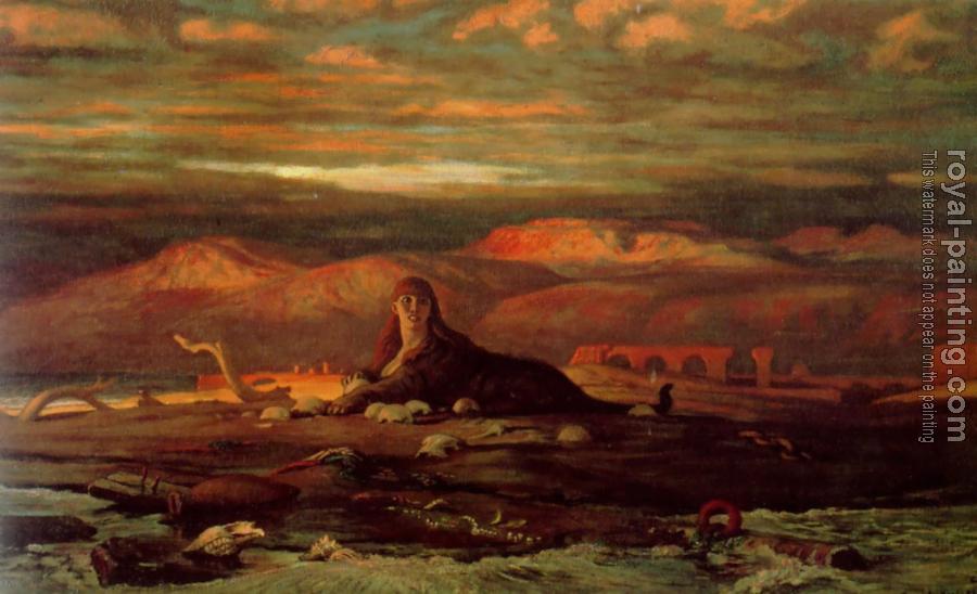 Elihu Vedder : The Sphinx of the Seashore